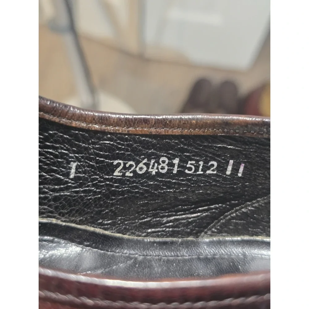 Florsheim Men's Brown Leather Loafers Size 8D Slip-On Shoes Made‎ in India